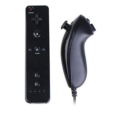 Controlador para controladores Wii y Nun-Chuk, control remoto y conjunto de controladores Nun-chuck para juegos de Nintendo Classic Wii U
