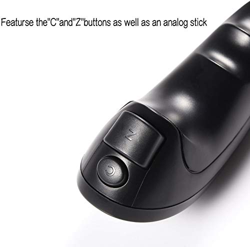 Controlador Tina @ Wii Nunchuck, 2 paquetes de repuesto para controlador Nunchuk para consola Wii y Wii U (negro / negro)