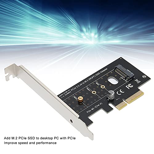Convertidor M.2 a PCIe, Tarjeta Adaptadora SSD PCI-E 3.0 X4 a M.2 Disco Duro NGFF Expansión del Controlador de Host Universal para Windows 8/10 / Linux, Etc.