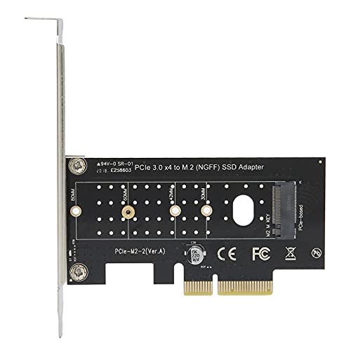 Convertidor M.2 a PCIe, Tarjeta Adaptadora SSD PCI-E 3.0 X4 a M.2 Disco Duro NGFF Expansión del Controlador de Host Universal para Windows 8/10 / Linux, Etc.