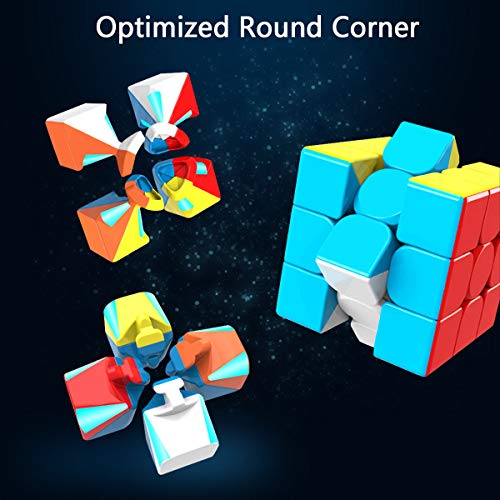 Cooja Cubo de Velocidad 3x3 Speed Cube, Cubo Magico 3x3x3 Smooth Magic Cube Puzzle Durable Regalo de Juguetes para Niños Niñas