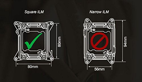 Cooler Master 180 W LGA2011-v3 Super rendimiento para Asus Rampage V Extreme/X79-DELUXE