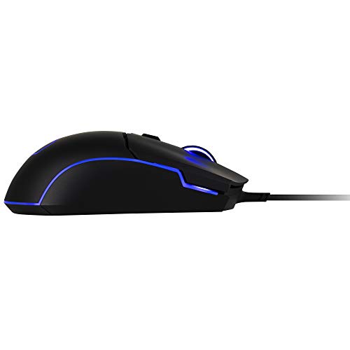Cooler Master CM110 Ratón Gaming RGB con Cable - Sensor Óptico de 6000 DPI, Diseño Ambidextro Sujeción Tipo Garra/Con la Palma, 6 Botones, Negro Mate