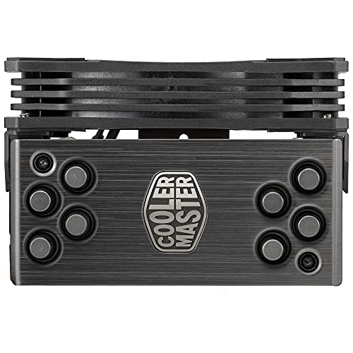 Cooler Master Hyper 212 RGB Black Edition Sistema Refrigeración, Elegante, Llamativo y Preciso, 4 Tubos de Calor Contacto Directo Continuo con Aletas, Ventilador SF120R RGB