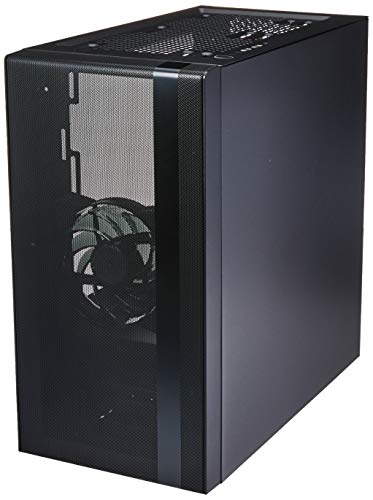 Cooler Master MasterBox NR400 - mATX Mini Tower Caja PC con Panel Lateral Cristal Templado, 2 Ventiladores Preinstalados de 120 mm, Configuraciones Flexibles Flujo de Aire, óptima Gestión de Cables