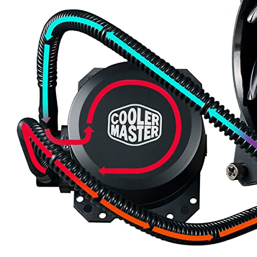 Cooler Master MasterLiquid Lite 120 Refrigeración a Liquido CPU - Bomba de Disipación Dual y Ventilador de Aire de 120 mm