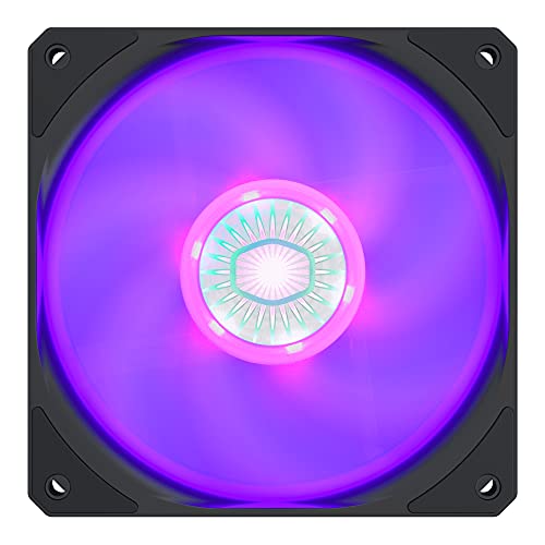 Cooler Master SickleFlow 120 V2 RGB, Compatible con Placa Base RGB, Aspas Translúcidas Air Balance, 62 CFM, 2.5 mmH2O, 8 a 27 dBA, RGB
