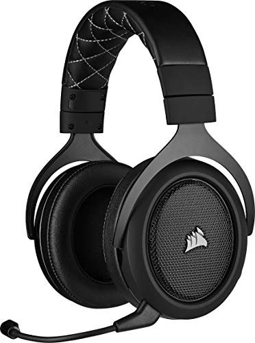 Corsair HS70 PRO WIRELESS SE, Auriculares Para Juegos (7.1 Sonido Envolvente, Inalámbrico De 2.4 GHz De Baja Latencia, Unidireccional Micrófono, Compatible Con PC, PS4), Negro