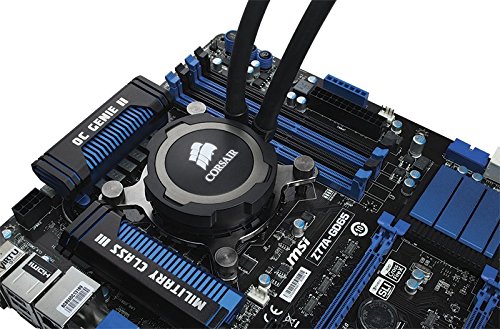 Corsair Hydro Series H105 - Sistema de Refrigeración Líquida (Radiador de 240 mm, dos SP120 PWM Ventilador, All-in-One Liquid CPU Cooler), Negro