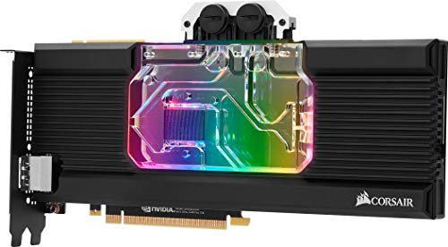 Corsair Hydro X XG7 RGB 20-SERIES, Bloque de Refrigeración Líquida para Gpu para Nvidia Geforce Rtx 2080 FE Gpu Water BlockNVIDIA GeForce RTX, 2080 FE