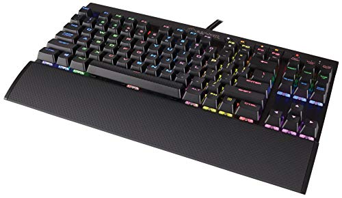 Corsair K65 Rapidfire RGB Teclado Mecánico Gaming, Cherry MX Speed, Rápido y Altamente Preciso, Retroiluminación Multicolor LED RGB, Estructura de Aluminio Anodizado, QWERTY Español, color Negro