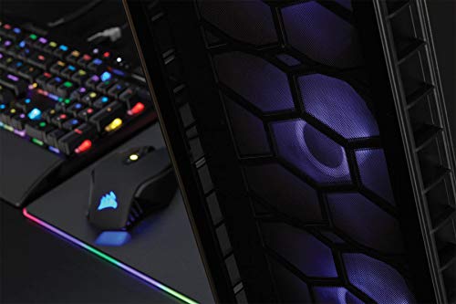 Corsair M65 PRO RGB - Ratón óptico para juegos (retroiluminación RGB Multicolore, 12000 DPI, con cable), color Negro