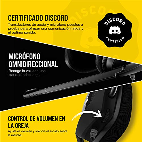 Corsair Void Elite Surround Auriculares para Juegos, 7.1 Sonido Envolvente, Micrófono omnidireccional, Compatible con PC, PS4, Xbox One, Switch y Móviles, Color Negro