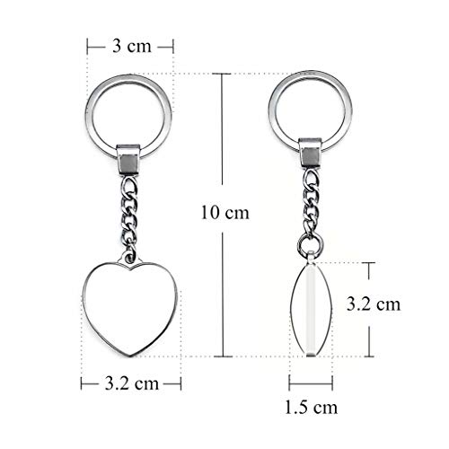 Costa Rica Golfito llavero creativo de doble cara en forma de corazón de cristal llavero de viaje recuerdo de metal