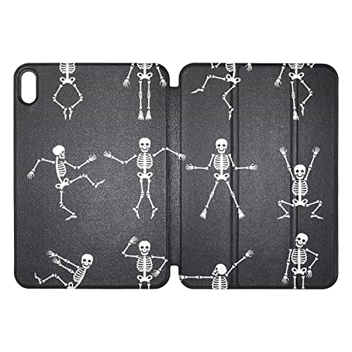 Cover For Pad Mini Black White Dead Dance Skeletons Wallpaper Pad Mini 6 Case Cute PU Leather Smart Pad Mini 6 Protective Case Auto Sleep/Wake Compatible with iPad Mini 6 (8.3 Inch,2021)