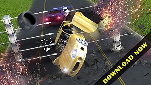 Crazy Speed Bumps Car Crashing Simulator - Beam NG