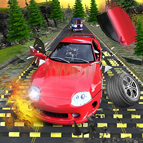 Crazy Speed Bumps Car Crashing Simulator - Beam NG
