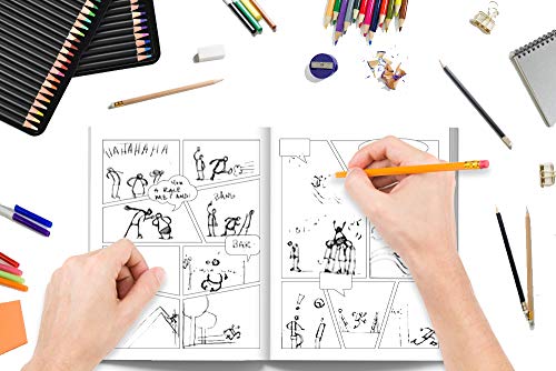 Crea tu propio cómic: 100 originales plantillas de cómics en blanco para adultos, adolescentes y niños