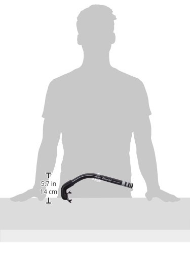 Cressi Schnorchel America Tubo de Snorkel, Unisex, Negro