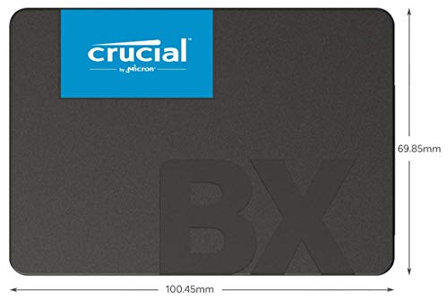 Crucial BX500 480 GB CT480BX500SSD1 Unidad interna de estado sólido, hasta 540 MB/s (3D NAND, SATA, 2.5 Pulgadas)
