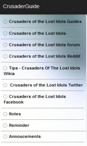 Crusader Guide