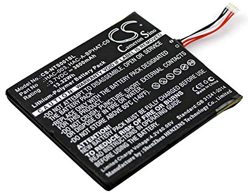 CS-NTS001SL Batería 3600mAh Compatible con [Nintendo] HAC-S-JP/EU-C0, Switch HAC-001 sustituye HAC-003, para HAC-A-BPHAT-C0