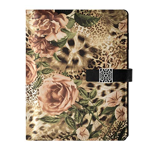 Cuaderno A5 – Rama de pavo real de flores de ciruela, hojas sueltas con 6 anillas, bloc de notas rellenables para agenda, agenda, sorteo, viajero de negocios