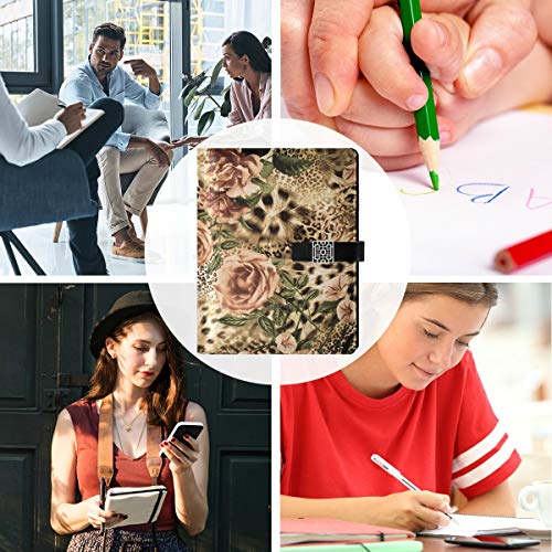 Cuaderno A5 – Rama de pavo real de flores de ciruela, hojas sueltas con 6 anillas, bloc de notas rellenables para agenda, agenda, sorteo, viajero de negocios