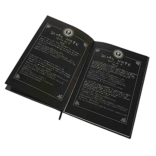 Cuaderno de la Muerte de Light Yagami para los Fans de Death Note | con Pluma de Ave