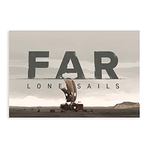 Cubierta clásica para juegos populares FAR Lone Sails 2 arte de pared decoración de cuadros para carteles de sala de estar Unframe: 40 x 60 cm