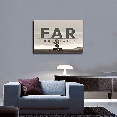 Cubierta clásica para juegos populares FAR Lone Sails 2 arte de pared decoración de cuadros para carteles de sala de estar Unframe: 40 x 60 cm