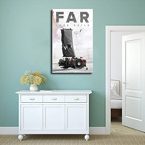 Cubierta clásica para juegos populares FAR Lone Sails decoración de pared para carteles de sala de estar Unframe: 50 x 75 cm