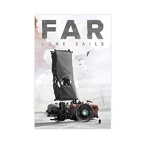 Cubierta clásica para juegos populares FAR Lone Sails decoración de pared para carteles de sala de estar Unframe: 50 x 75 cm