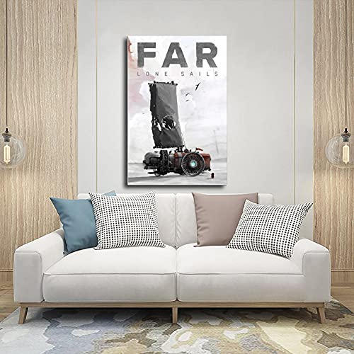 Cubierta clásica para juegos populares FAR Lone Sails decoración de pared para carteles de sala de estar Unframe: 50 x 75 cm