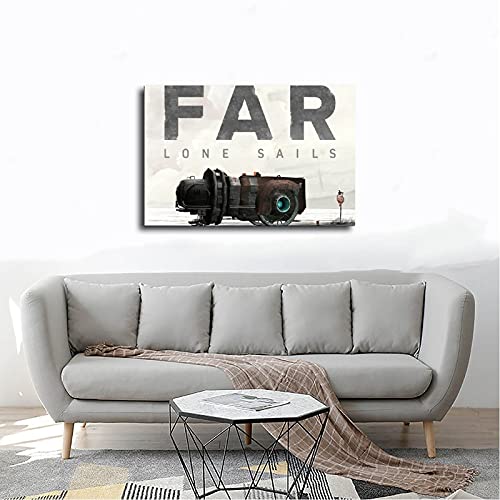 Cubierta de juego popular clásica FAR Lone Sails 1 póster de lona para dormitorio, deportes, paisaje, decoración de habitación, marco de regalo, 40 x 60 cm