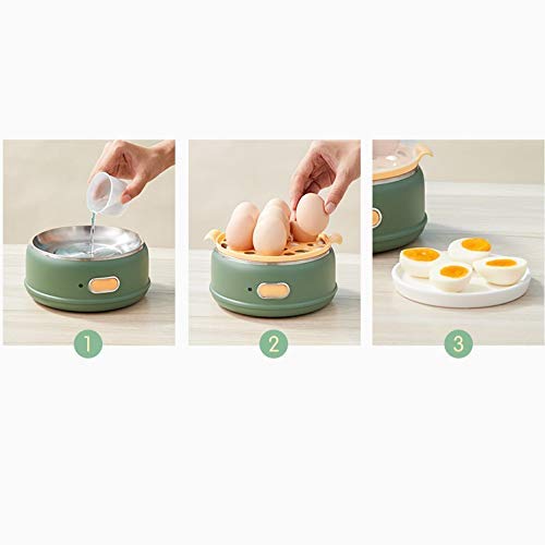 DABOLUO Bbgsfdc Oficina de Doble Decker Desayuno Egg Steamer Estudiante Automático Lazy Egg Al Vapor Artifact Multifunción