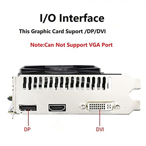 DAMAJIANGM Profesional Tarjeta Gráfica Geforce GTX 960 4gb Gddr5 128 bits Pci-e 3.0 16x Gráficos Computadora de Escritorio Negro para Tarjetas NVIDIA Geforce GTX960 Hdmi Dvi Game Use