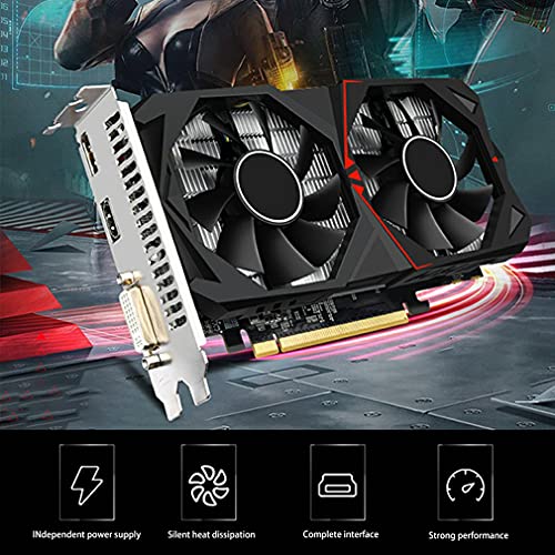 DAMAJIANGM Profesional Tarjeta Gráfica Geforce GTX 960 4gb Gddr5 128 bits Pci-e 3.0 16x Gráficos Computadora de Escritorio Negro para Tarjetas NVIDIA Geforce GTX960 Hdmi Dvi Game Use