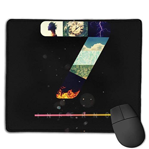 Dantes Inferno 7 diseños personalizados antideslizante base de goma para ratón para juegos, PC, ordenadores, ideal para Wor.