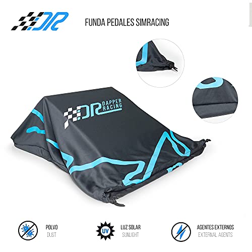 DAPPER RACING | Fundas SIMRACING para Volante y Pedales | Compatible con la mayoría de Modelos de Volante y Pedales de conducción | G29 - G920 - G923 | T150 / TMX Pro - T300 - TX - T500 - TGT