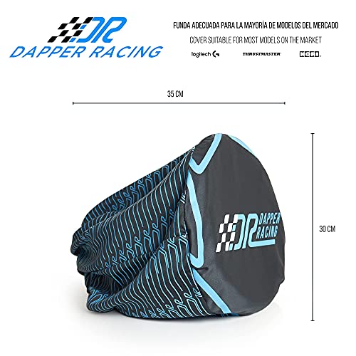 DAPPER RACING | Fundas SIMRACING para Volante y Pedales | Compatible con la mayoría de Modelos de Volante y Pedales de conducción | G29 - G920 - G923 | T150 / TMX Pro - T300 - TX - T500 - TGT