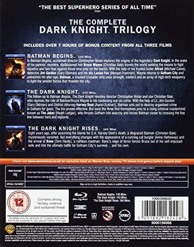 Dark Knight Trilogy - Dark Knight Trilogy (5 Blu-Ray) [Edizione: Regno Unito] [Italia] [Blu-ray]