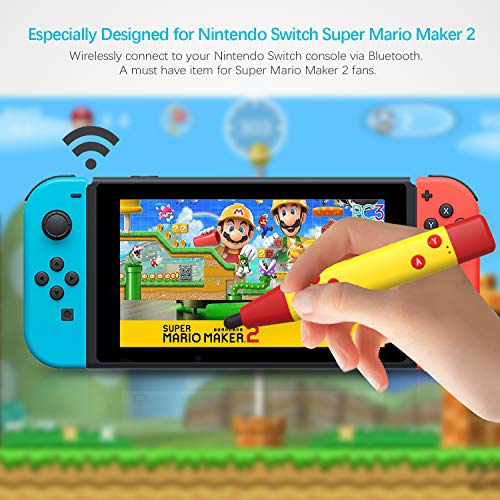 DarkWalker Mando Inalámbrico Gamepad Bluetooth Touch Pen Stylus Punteros para Nintendo Switch Super Mario Maker 2