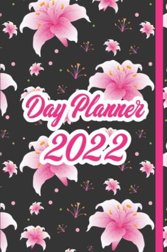 Day Planner 2022: Pocket Planner Organizer Diary Daily Notes, Notebook 2022, with Cherry Blossom Flower Frame Cover Get Shit Done