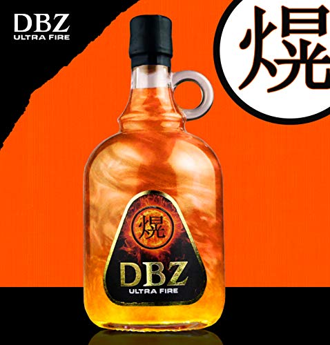 DBZ ULTRAFIRE-GOLD | CON EFECTOS DE FUEGO | Base de vodka con sabor a tofe 700 ml