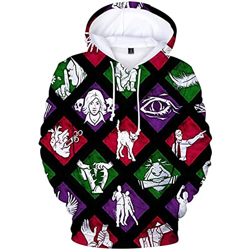 Dead by Daylight Merch Sudadera con Capucha para Mujer con Bolsillo Sudadera Ligera De Manga Larga Sudadera Casual Disfraz De Cosplay De Halloween