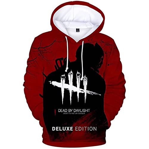 Dead by Daylight Merch Sudadera con Capucha para Mujer con Bolsillo Sudadera Ligera De Manga Larga Sudadera Casual Disfraz De Cosplay De Halloween