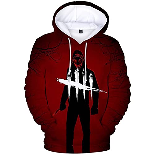 Dead by Daylight Merch Sudadera con Capucha para Mujer con Bolsillo Sudadera Ligera De Manga Larga Sudadera Casual Disfraz De Cosplay De Halloween