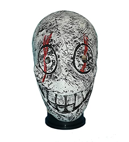 Dead Daylight Legion Frank Máscara Horror Casco Látex Halloween Cosplay Disfraz para Adulto Gris