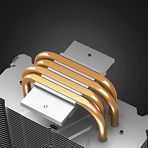 DEEP COOL GAMMAXX GT BK, Disipador de CPU,4 Tubos de Calor, 1 * 120mm RGB Ventilador de PWM, AM4 Compatible,Pasta Térmica Incluida